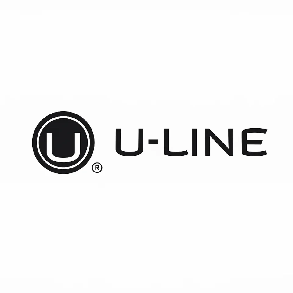 Official U-Line brand logo with circular emblem and registered trademark symbol